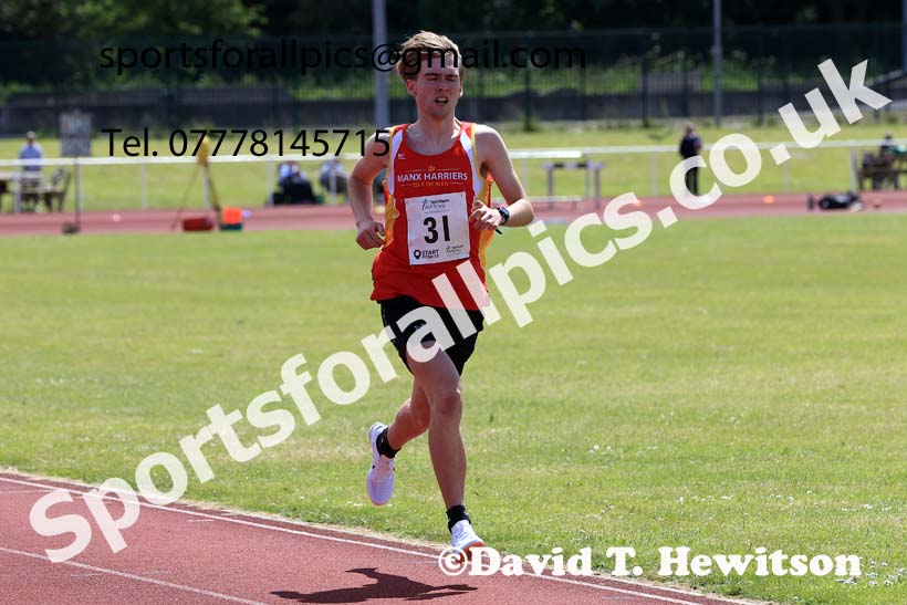 Mens Under-20s 1500 metres, 2024 Northern Senior and Under-20s Track and Field Champs, Middlesbrough.  Photo: David T. Hewitson/Sports for All Pics